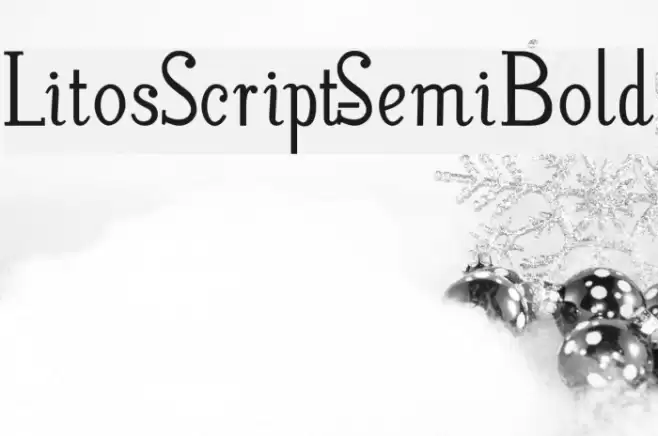 LitosScript-SemiBold Шрифта examples