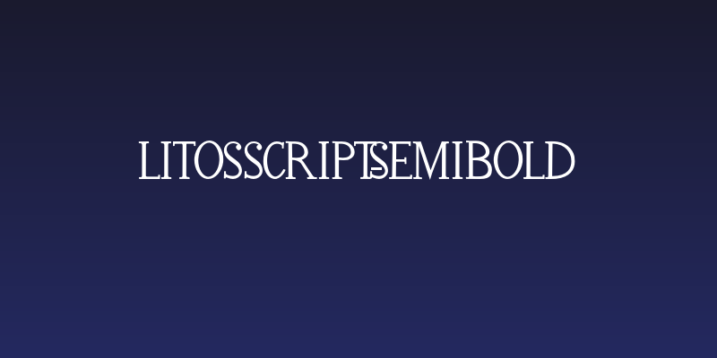 LitosScript-SemiBold Social Header