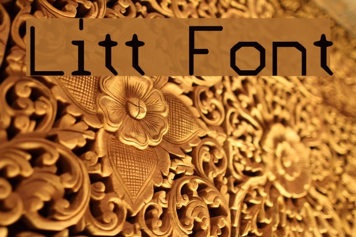 Litt Font examples