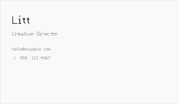 Litt Business Card