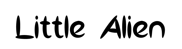 Little Alien  Frei Schriftart Herunterladen