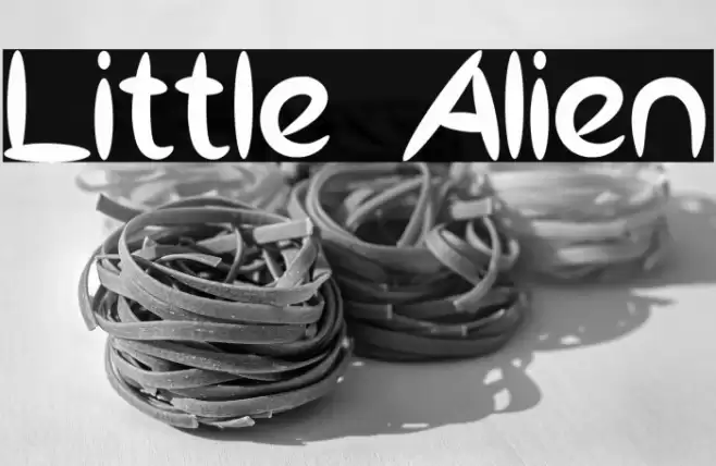 Little Alien Font examples