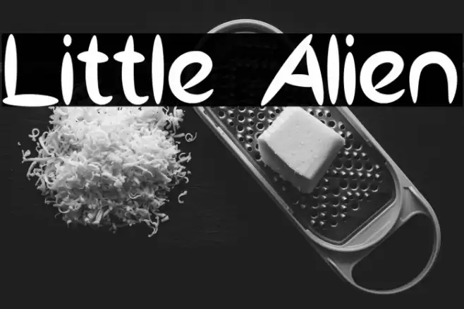 Little Alien Font examples