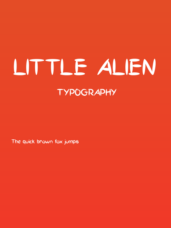 Little Alien Poster