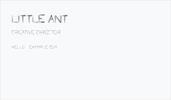 Little Ant Business Card