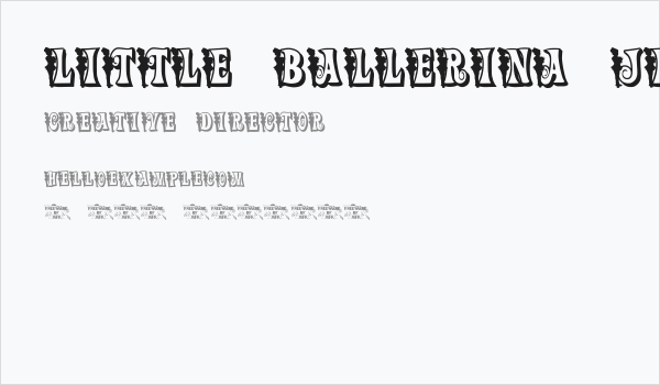 Little Ballerina JL Business Card