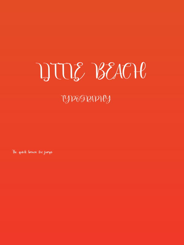 Little Beach Poster
