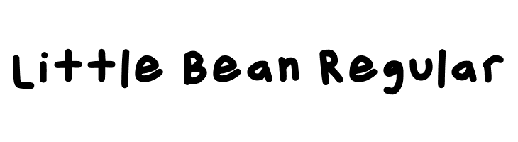 Little Bean Regular  フリーフォントのダウンロード