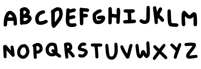 Little Bean Regular خط أحرف كبيرة