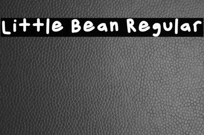 Little Bean Regular Caratteri examples