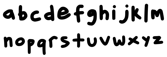 Little Bean Regular خط أحرف صغيرة