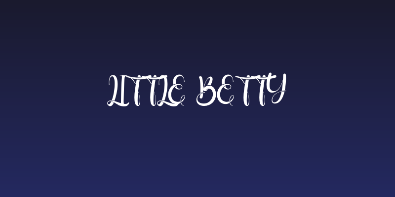 Little Betty Social Header