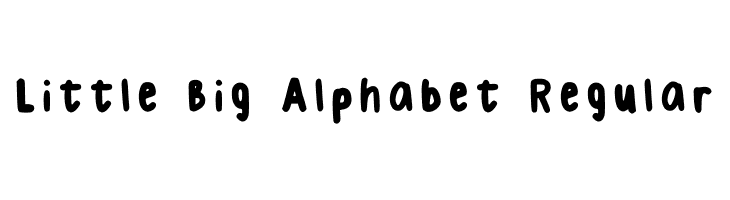Little Big Alphabet Regular  les polices de caractères gratuit tlcharger