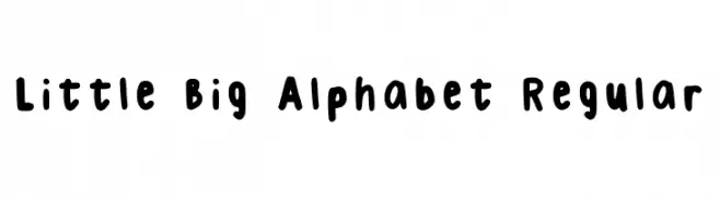 Little Big Alphabet Regular  Скачать бесплатные шрифты