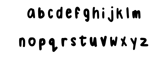 Little Big Alphabet Regular Font LOWERCASE