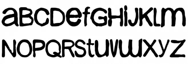 Little Billy Шрифта ВЕРХНИЙ