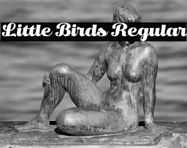 Little Birds Regular Font examples