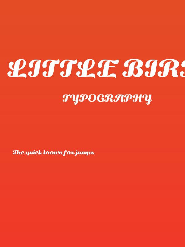 Little Birds Regular Poster