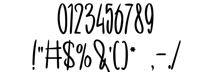 Little Birdy Font OTHER CHARS