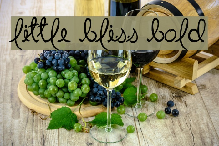 Little Bliss Bold Font examples