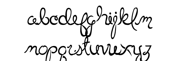 Little Bliss Bold Font LOWERCASE
