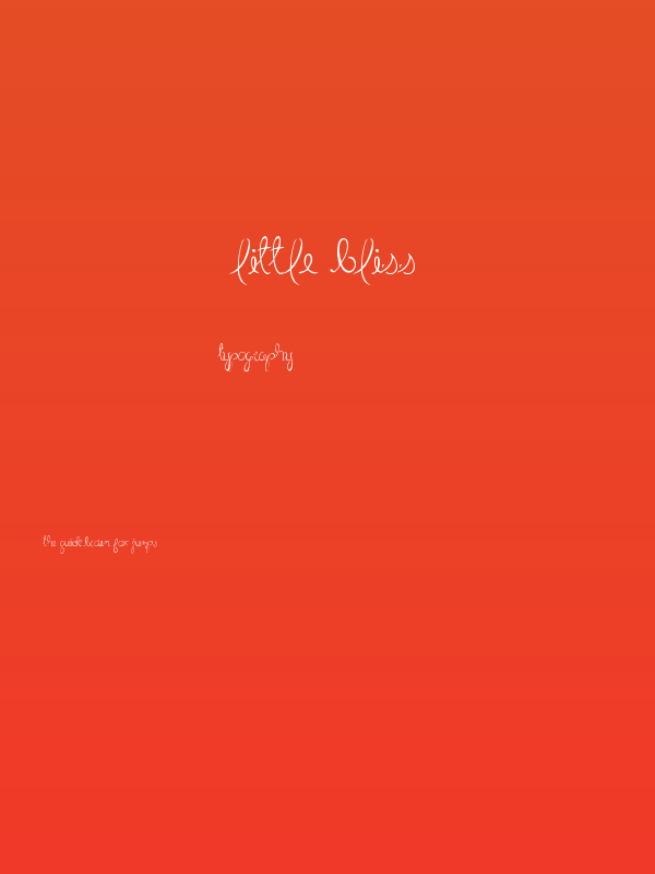 Little Bliss Poster
