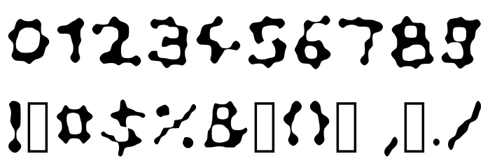 Little Blob Font OTHER CHARS