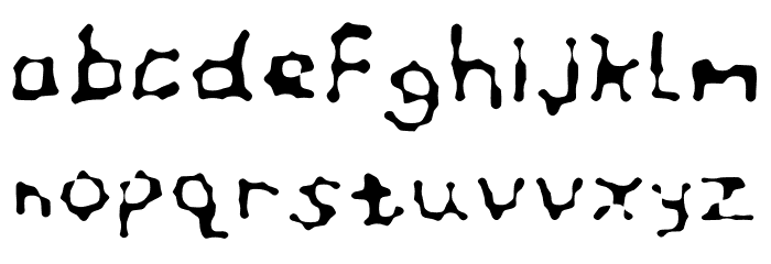 Little Blob Font LOWERCASE