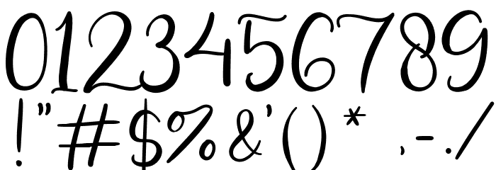 Little Bluemy フォント その他の文字