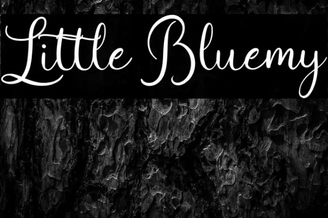 Little Bluemy Font examples