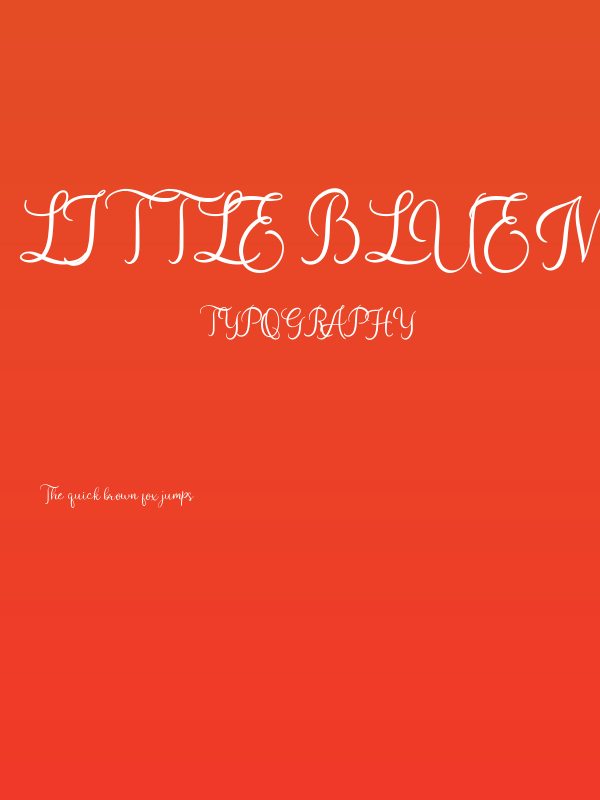 Little Bluemy Poster