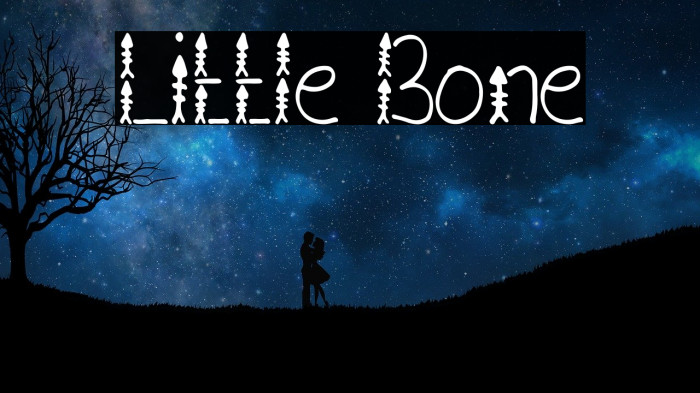 Little Bone Font examples