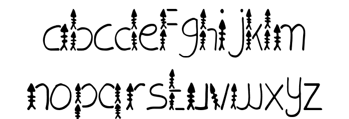 Little Bone Font LOWERCASE