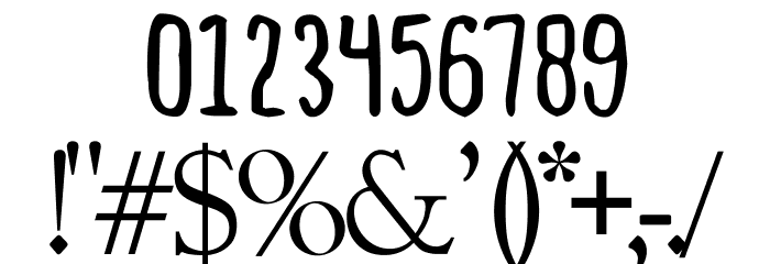 Little Boss Font OTHER CHARS