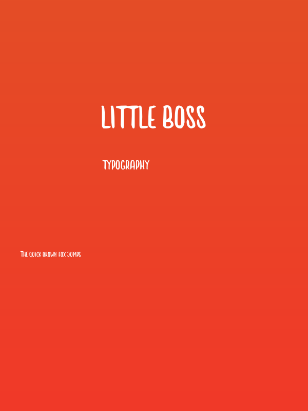 Little Boss Poster