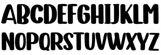 Little Boy Schriftart Groß