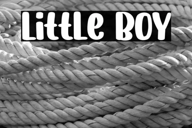 Little Boy Font examples