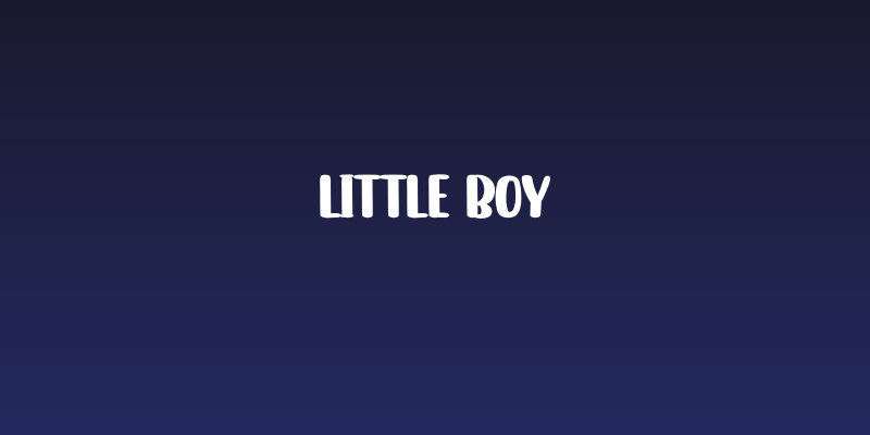 Little Boy Social Header