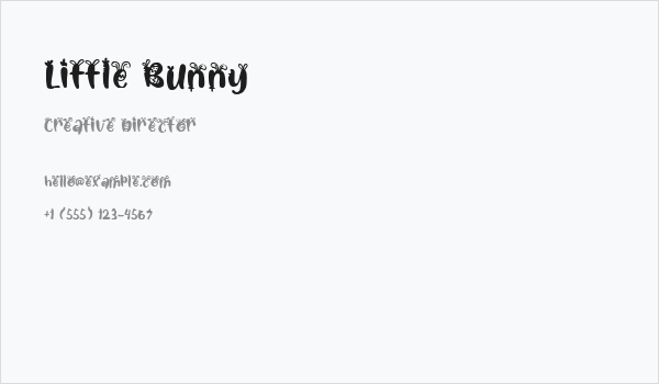Little Bunny Business Card