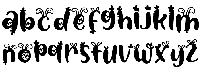 Little Bunny Font LOWERCASE