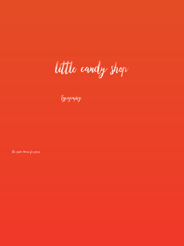 Little Candy Shop Poster