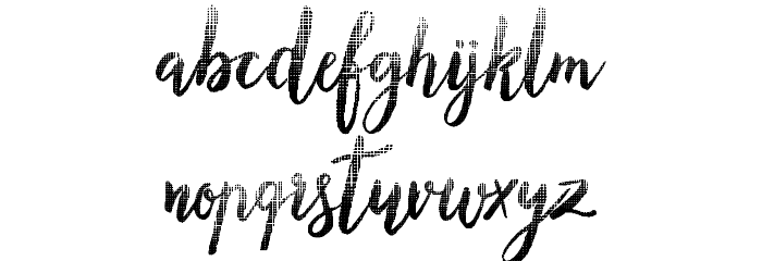 Little Candy Shop Font LOWERCASE