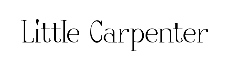 Little Carpenter Font