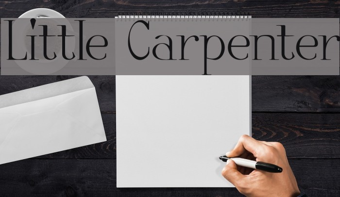 Little Carpenter Font examples