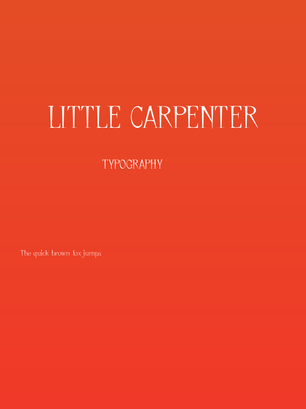 Little Carpenter Poster