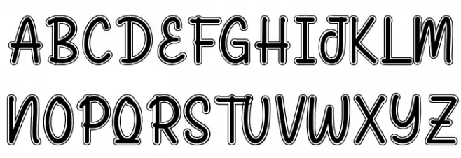 Little Cartoon Demo Font Litere mari