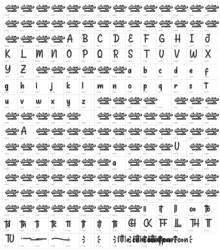 Little Cartoon Demo Character Map