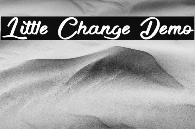 Little Change Demo Font examples