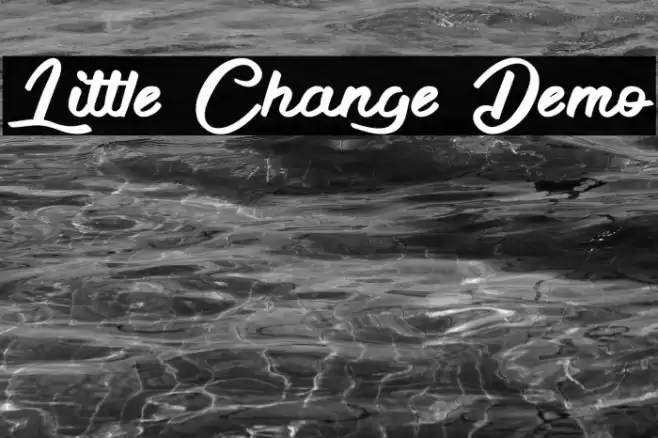 Little Change Demo Font examples