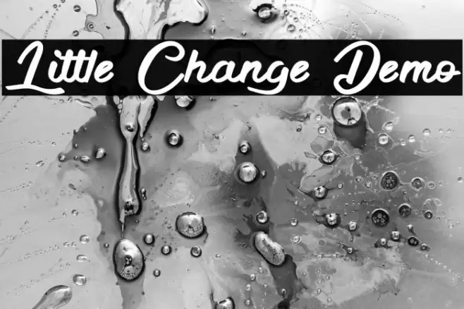 Little Change Demo Font examples